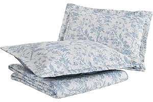 Laura Ashley Home - Amberley Collection – Luxuriöses, besonders weiches Steppdecken-Set, bequem und stilvoll, perfekt für alle Jahreszeiten, Queensize, Spa Blue