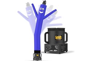 LookOurWay Air Dancers Wacky Waving Inflatable Tube Man Set - 7ft Tall Advertising Air Dancer Waving Man Inflatable Tube Guy with Sky Dancer Blower - Blue