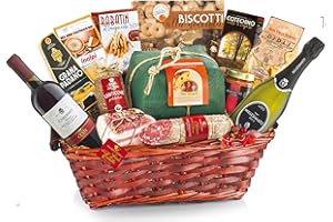 VILLA GUELFA Cesto Regalo Natalizio "DI COLLINA" con Specialità Gastronomiche Selezionate - 14 pezzi