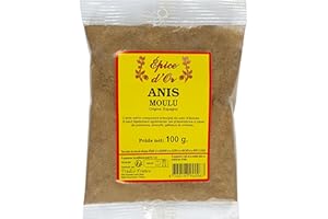 Anis Vert Poudre 100g - Epice d'Or, 100% Naturel, Sans Colorant, Sans Additif, Sans Arôme Artificiel Ni Conservateur
