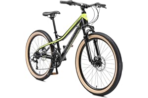 BIKESTAR Bicicleta de montaña de Aluminio Bicicleta Juvenil 24 Pulgadas de 10 a 13 años | Cambio Shimano de 21 velocidades, Freno de Disco, Horquilla de suspensión | niños Bicicleta