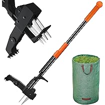 Estirpatore Manuale Erbacce GOXAWEE - 4 Artigli Acciaio, Manico Telescopico 1.8m - Foto 3