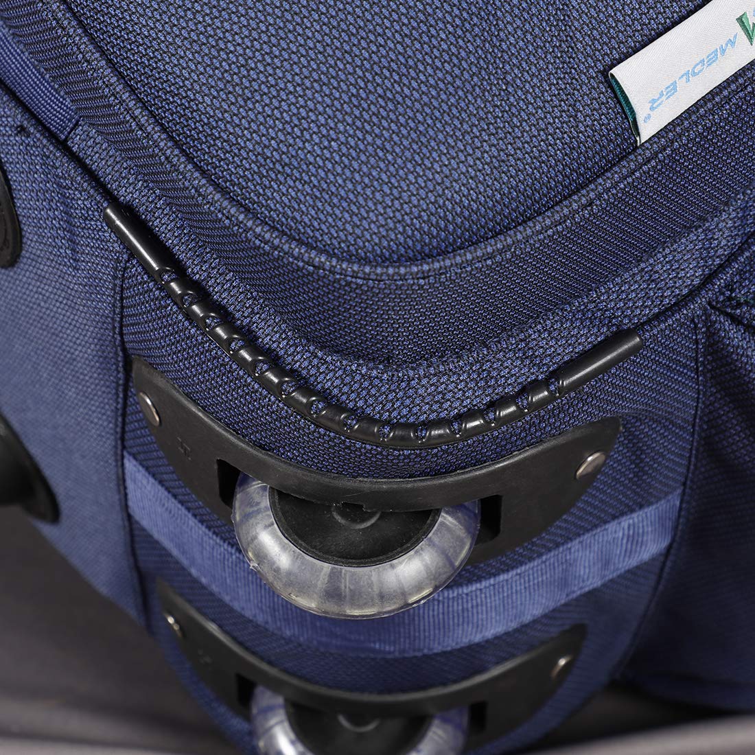 M MEDLER Epoch Nylon 55 litres Waterproof Strolley Duffle Bag- 2 Wheels - Luggage Bag - (Navy Blue) - Image 4