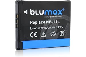 Blumax NB-11L NB-11LH akumulator kompatybilny z Canon Powershot SX430 is Ixus 185 Ixus 190 ixus 180 ixus 175 600mAh 3,7V 2,2Wh