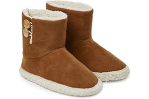 DUNLOP Chaussons Homme Hiver, Pantoufles Homme Confortable, Chausson Botte Montant Mémoire de Forme, Cadeau Original