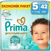 Prima Bebek Bezi Premium Care 5 Numara 42 Adet Ekonomik Paket
