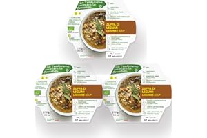 Agricola Miglioretti Zuppa di Legumi Biologica Pronta in 3 Minuti - Vegana, e Senza Conservanti per un Pasto Sano e Delizioso - 3 porzioni