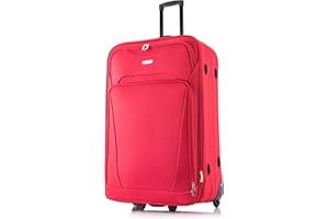 FLYMAX 32"/85cm Superlight Extra Large Suitcase Soft Lightweight Expandable Luggage Suitcase Trolley Bag XL