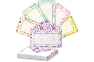 Anzon Mories Vintage Morris Self-Sealing Envelopes 24 PC, 6 Medieval Europe Patterns, Printer Friendly, Both Sides Printed, Suitable for Mailing and Postcards