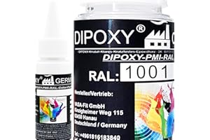 25g Dipoxy-PMI-RAL 1001 BEIGE Extrem hoch konzentrierte Basis Pigment Farbpaste Farbmittel für Epoxidharz, Polyesterharz, Polyurethan Systeme, Beton, Lacke, Flüssigfarbe Kunstharz Schmuck