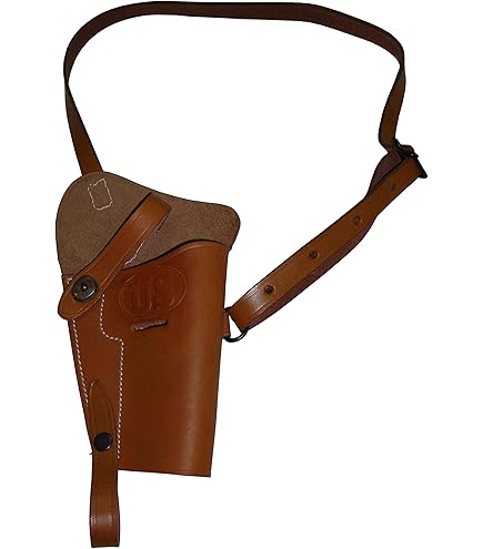 Étui Pistolet Cuir US WW2 M3 Pour Colt 1911 .45, Tanker, Airsoft Paintball