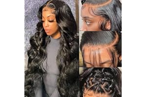 Smilenice Human Hair Wig, 20 Inch 13x6 HD Lace Front Wigs Human Hair 200% Density,Body Wave Lace Frontal Wigs for Women Human Hair, Brazilian Virgin Glueless Wig Human Hair Pre Plucked With Baby Hair
