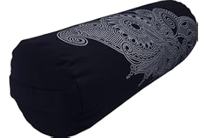 Tvamm-Lifestyle Yoga-Bolster Special, 65 x Ø 22 cm, Buchweizenschalen-gefüllt