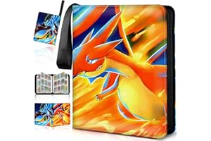 NCKIHRKK Raccoglitore di Carte, Album Grande Carte Maniche 900 Tasche, 50 Pagine Libro Porta Carte per Esposizione di Carte e Album Collezionabili Trasparente Impermeabile, Raccoglitore Album