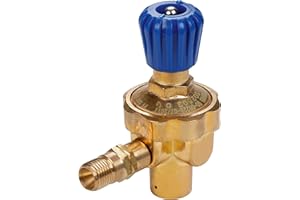 ROTHENBERGER Regulador de presión de oxígeno industrial 110 bar – M 10 x 1 – G 1/4" R incluye válvula antirretorno de llama, 1500000465