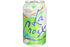 LA CROIX Naturally Essenced Mango Sparkling Water 355ml (Pack of 12)