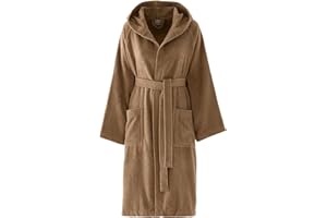 Bassetti Accappatoio Con Cappuccio, 100% Cotone, Adulto Uomo Donna Unisex, In Spugna Morbido Assorbente Resistente E Lavabile In Lavatrice
