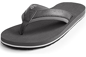 HARVEST LAND Mens Flip Flops Adults Thong Sandals for Beach/Pool with Comfy Arch Support Open Toe Summer Shoes