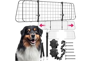 TecTake® Grille de Protection Universelle pour Chien Barrière Animaux Barriere de securite pour Transport Chien Voiture Accessoires Voiture Coffre de Voiture Cloture Chien Accessoires pour Chien