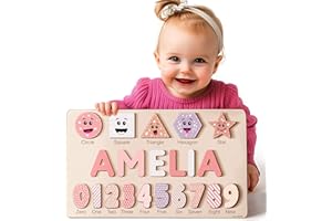 Wood Name Puzzle, Kid Gifts, Toddler Name Puzzle, Baby Name Puzzle, Baby Gifts, Baby Boy Gift, Baby Girl Gift, Toddler Toys, 