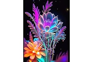 SXCCNW 5D Diamond Painting, DIY Diamant Maler Set, Diamant Painting Bilder Mosaikherstellung für Erwachsene Runder Diamond Art für Home Wall Décor 30X40cm Traumlotus