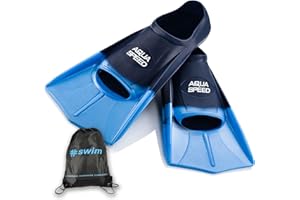 Aqua Speed High Tech Aletas Cortas para Adultos y niños + Mochila ULTRAPOWER #Swim Bag | Natación | Unisex