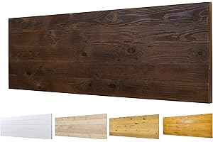 PALETS TALAVERA SL Cabecero Ancho 60cm de Madera Maciza Mod. Roma para Camas de 80cm, 90cm, 110cm, 135cm, 150cm. Herrajes incluidos (160cm X 60cm, Nogal)