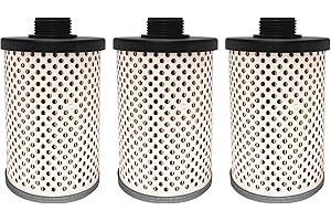 ATRACYPART 496-5 Fuel Tank Filter Element Water-Block 3 Pcs │Replacement For Diesel Gasoline Biodiesel Water Separate 30 Micron with Protective Sheet │Replaces# 496-5