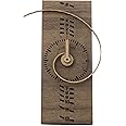 ZENNTINO Fibonacci Desk Clock, Decorative Silent Table Clock for Living Room, Stylish and Sophisticated Wooden Shelf Clocks, Analog Battery Operated Wood Table Top Clock (Istanbul)