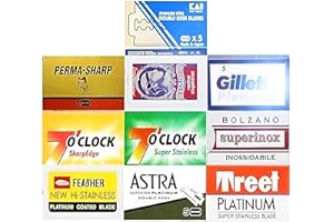 RAZOR BLADES CLUB Wysokiej jakości ostrza do golenia (20 żyletek)