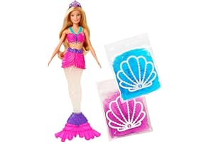 Barbie Dreamtopia poupée sirène Slime avec nageoire personnalisable, jouet pour enfant, GKT75