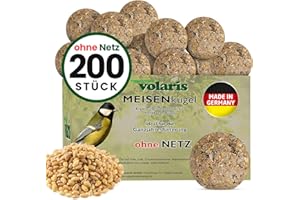 Eggersmann volaris Meisenknödel ohne Netz 200 Stück 18 kg MEISENkugel | Körnerkugel für Wildvögel | Nährstoffreiches Ganzjahresfutter für alle Vogelarten | Vogelknödel
