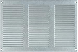 Steinberg14 Griglia di Ventilazione Rettangolare 300x200 mm - Griglie di Aerazione in Metallo Zincato - Serranda di Scarico dell'aria con Zanzariera - Copri Bocchetta Interna a Parete e a Soffitto