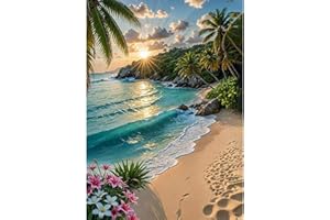 CEOVR Diamond Painting Kit Completo Paesaggio 5D Diamond Painting,Diamond Painting Adulto Spiaggia e Mare,30x40 cm Pittura Diamante,Painting Diamond 5D per Decorazioni Casa