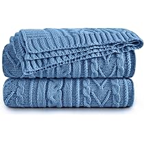 Uxcell Baumwoll-Decke, Zopfmuster, Superweich – 120x180 Cm, Viele Farben, Für Sofa & Bett