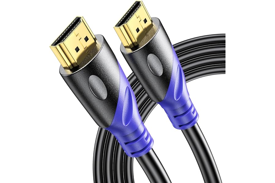 Rommisie 8K HDMI 2.1 Cable 2M, 8K@60Hz 4K@120Hz Ultra HD Cable High-Speed Lead 48Gbps，Supports eARC HDR10 HDCP 2.2/2.3, Compatible with all HDMI devices PC/TV/HDTV/Blu-ray