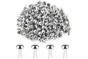 TDUNSYA 200 Pezzi Fermacampioni,8 X 16 mm Fermacampioni Piccoli,Fermacampioni Scrapbooking,Fermaglio di Carta in Metallo per Scrapbooking Carta DIY Decorativi