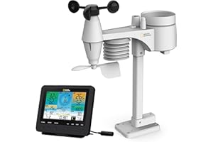 NATIONAL GEOGRAPHIC Kolorowe centrum pogodowe WIFI z czujnikiem 7 w 1