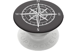 ‎POPSOCKETS PopSockets PopGrip - Rozkładany uchwyt i podstawka do telefonów oraz tabletów z wymiennymi krążkami PopTops - Compass
