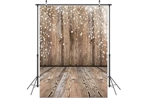LYWYGG 5x7FT Fotografie Hintergrund Nostalgie Holzfußboden Muster Hintergrund Studio Requisiten ideal für hochzeitsfeiern Neugeborene Produkt und Fotografie CP-17, Vinyl, Braun