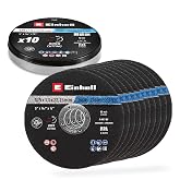 Orijinal Einhell Metal Kesme Diski Seti, 10 Par&ccedil;a, &Oslash; 125 mm (Teneke Kutu İ&ccedil;inde) (Hızlı Kesim, Metal İşleme, Kolay Kesim, MPA