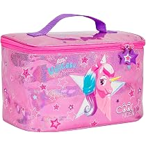 Clastyle Borsa Termica Porta Pranzo Bambini Scuola Unicorno Borsa Frigo Piccola Ragazza Portatile, Angolo Unicorno Rosa