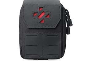 WYNEX Molle IFAK Apteczka pierwszej pomocy, taktyczna torba medyczna MED EMT, mała przenośna torba ratunkowa z natychmiastowym krzyżem do kamizelki pasowej