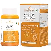 Neuherbs Garcinia Cambogia with Piperine (65% HCA)(Suppresses appetite Helps in weight management with better absoprtion…