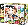 Buki France Activity Box. Arts & Crafts Supplies for Kids. 800+ Pieces in 2 Storage Trays. Craft Kit with Instructions for 20 Fun Projects with Scissors, Pipe Cleaners etc. Gift for Boys & Girls 4+