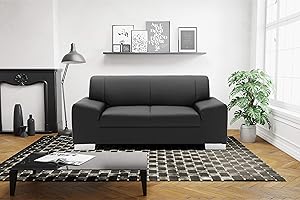 ‎DOMO. COLLECTION DOMO. collection Sofa Alisson, 2er Couch, 2-Sitzer, 2er Garnitur, Polstergarnitur 164 x 83 x 75 cm (BxTxH), in schwarz