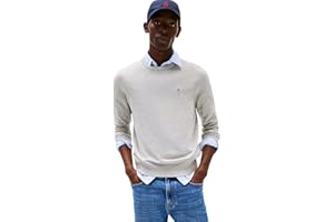 Tommy Hilfiger Uomo Pullover Essential Cotton con Scollo Rotondo