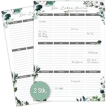 Calendrier Anniversaire Permanent Cactus Rose - Format A2 - Indépendant De L'année - Design Allemand