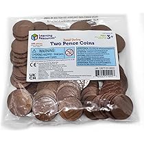 Learning Resources Ten Pence Coins, Set Of 100 - TopToy