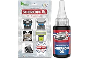 ‎SYPRIN Original Syprin Scherkopf Öl für Haarschneidemaschinen Haarschneider Rasierer Trimmer I Scherkopföl Friseurbedarf Schermaschinenöl Feinmechanik Öl